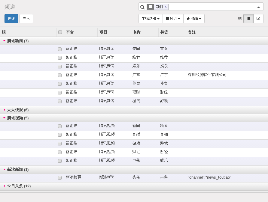 ODOO商业频道管理系统